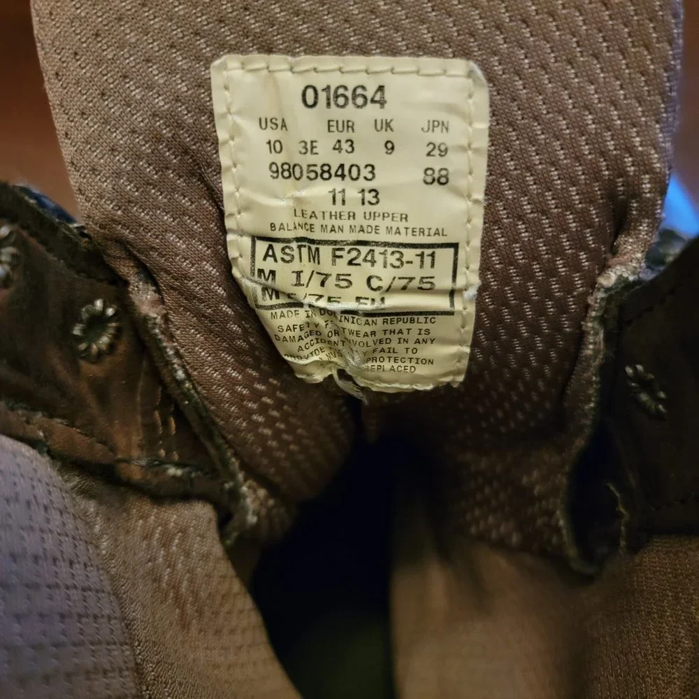 Men's Wolverine 8" Fusion Steel Toe Internal Meta Guard Work Boot W01664 Size 10 - Picture 9 of 11